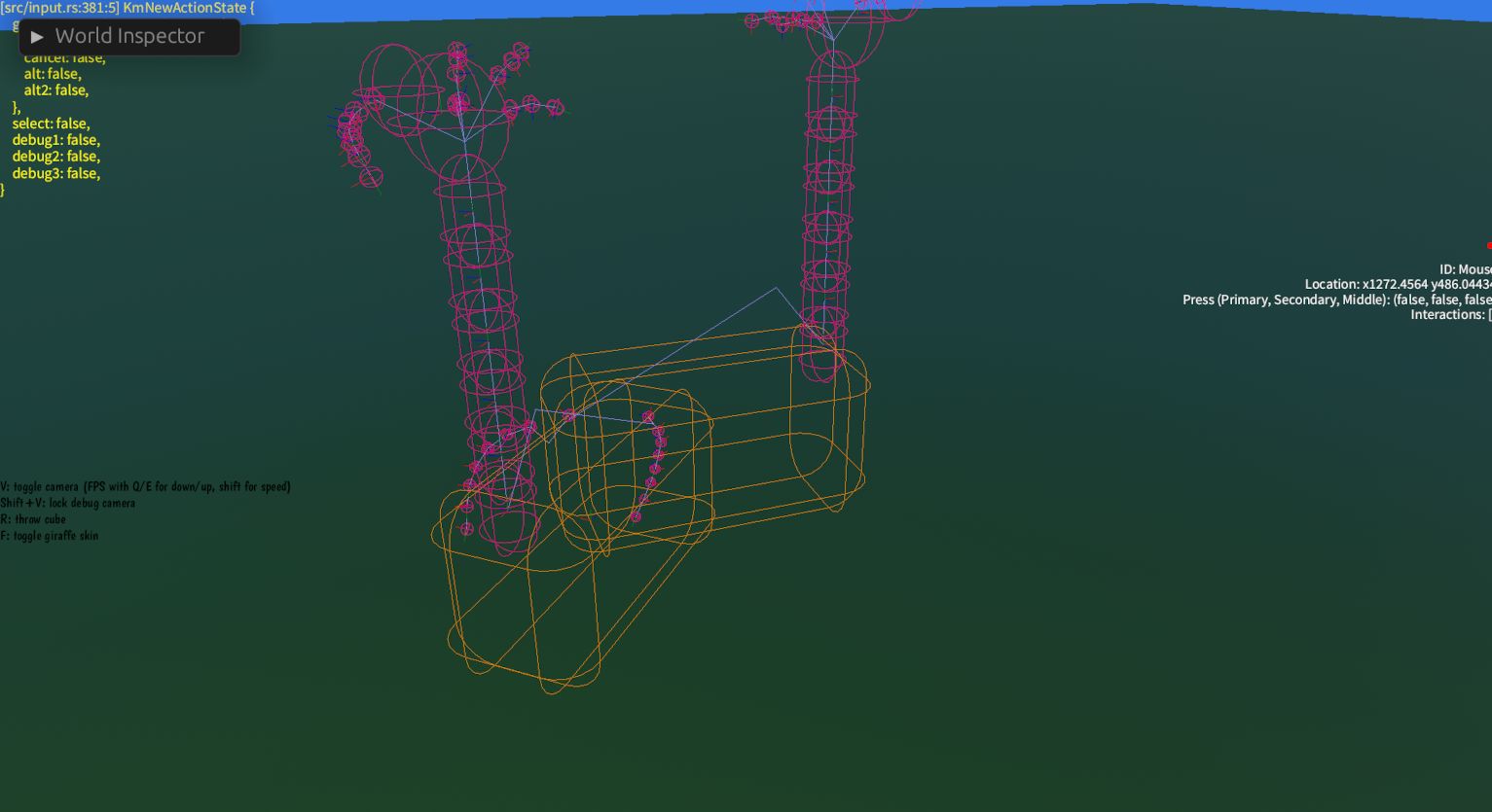 Same image, but without models, it shows the physics shape used for the
  giraffes